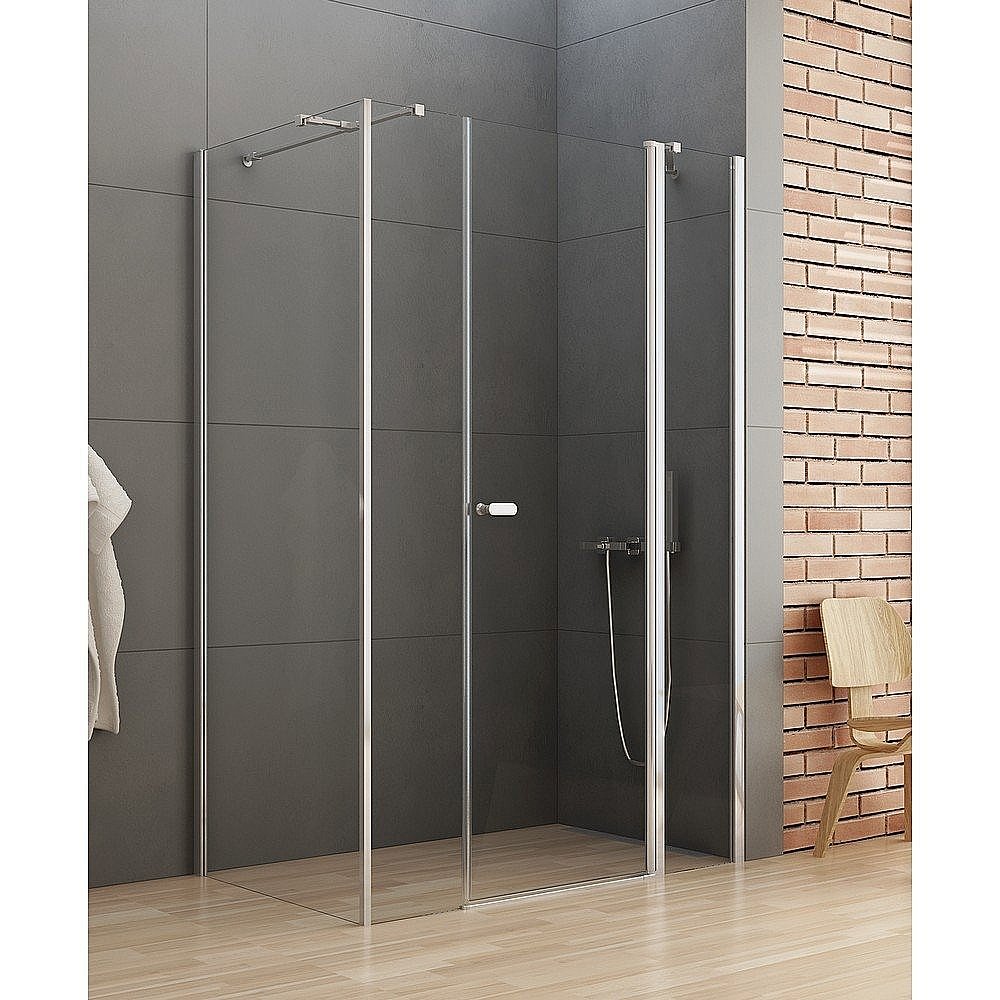 Душевой уголок NEW TRENDY NEW SOLEO K-0645 110x120 стекло прозрачное/профиль хром купить в интернет-магазине Sanbest