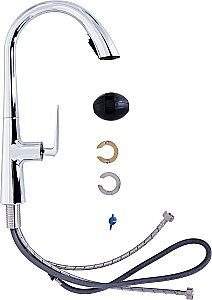 Смеситель для кухни Orange Boni M15-120cr хром купить в интернет-магазине сантехники Sanbest