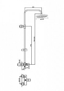 Душевая система Orange Flipo M23-912cr хром купить в интернет-магазине сантехники Sanbest