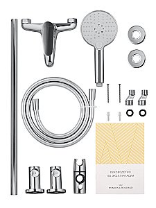 Смеситель для ванны с душевым гарнитуром WONZON & WOGHAND ALFA WW-AE3205-CR хром купить в интернет-магазине сантехники Sanbest