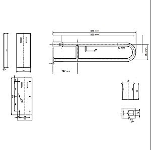 Поручень Bemeta Help 301407323 белый купить в интернет-магазине сантехники Sanbest
