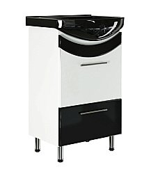 Тумба под раковину MIXLINE РАДУГА 522467 52 черная купить в интернет-магазине сантехники Sanbest