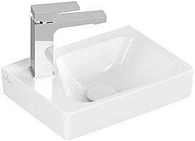 Раковина Villeroy&Boch Architectura 43863701 альпийский белый, смеситель справа купить в интернет-магазине сантехники Sanbest