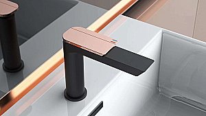 Смеситель для раковины Boch Mann COMO BG XL BM9632 черный/золото купить в интернет-магазине сантехники Sanbest