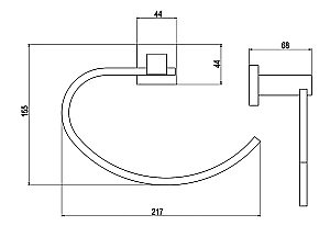 Полотенцедержатель Timo Selene 10050/00 купить в интернет-магазине сантехники Sanbest