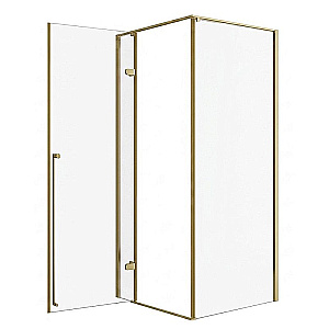Душевой уголок Loranto Sunway 120х80 CS-501G-128 стекло прозрачное/профиль золото брашированное купить в интернет-магазине Sanbest