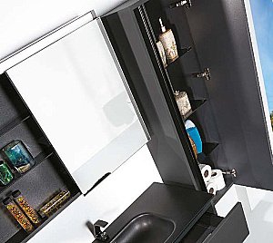 Пенал Armadi Art Vallessi антрацит матовый для ванной в интернет-магазине сантехники Sanbest