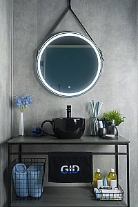 Раковина накладная Gid Creativo 40 Nc9077 52230 черная купить в интернет-магазине Sanbest