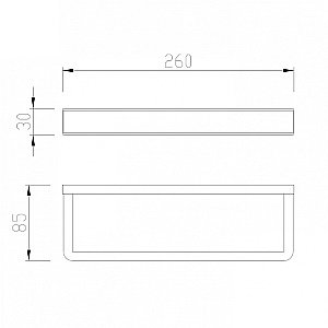Полотенцедержатель Abber WESTEN AA1753 26 хром купить в интернет-магазине сантехники Sanbest