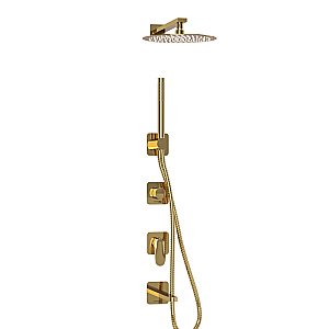 Душевая система WasserKRAFT Neckar 2100 SET2842 золото купить в интернет-магазине сантехники Sanbest