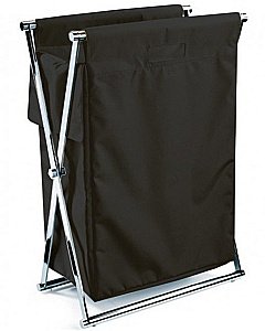 Корзина для белья Decor Walther Cross WB черная купить в интернет-магазине сантехники Sanbest