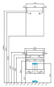 Тумба с раковиной Акватон Марти 55 белая/дуб эндгрейн для ванной в интернет-магазине Sanbest