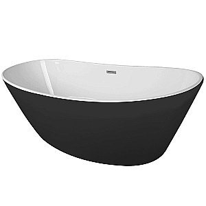 Ванна Azario EASTON 180х82 AZ-1337B черно-белая купить в интернет-магазине Sanbest