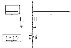 Душевая система Boheme FUSION 130-BCR черная/хром купить в интернет-магазине сантехники Sanbest