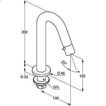 Вентиль кран Kludi Bozz 380160530 купить в интернет-магазине сантехники Sanbest