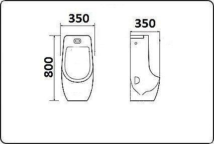 Писсуар Ceramalux Х546S купить в интернет-магазине Sanbest
