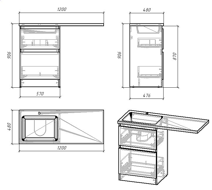 Тумба с раковиной Grossman Марсал 120 белая для ванной в интернет-магазине Sanbest