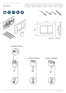 Кнопка для инсталляции Ideal Standard Solea R0108AA купить в интернет-магазине сантехники Sanbest