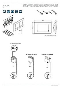 Кнопка для инсталляции Ideal Standard Solea R0108AA купить в интернет-магазине сантехники Sanbest