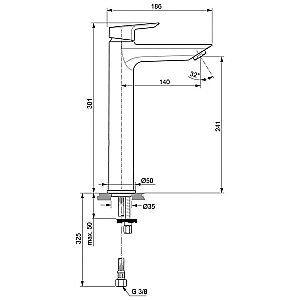 Смеситель для раковины Ideal Standard Tesi A6575AA купить в интернет-магазине сантехники Sanbest