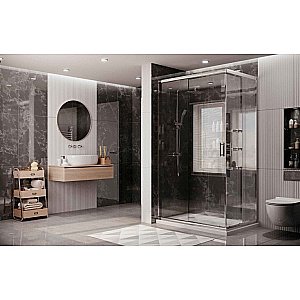 Душевой уголок Ambassador Kingston 14011122 120х90 стекло прозрачное/профиль хром купить в интернет-магазине Sanbest