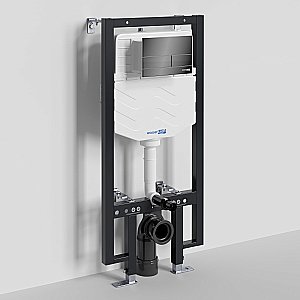 Инсталляция для унитаза WasserKraft Vils 56TLT.010.ME.PB04 с черной глянцевой кнопкой купить в интернет-магазине сантехники Sanbest