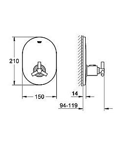 Смеситель для душа Grohe Atrio 19392 000 купить в интернет-магазине сантехники Sanbest