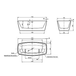 Акриловая ванна Knief Cube 170x80 купить в интернет-магазине Sanbest
