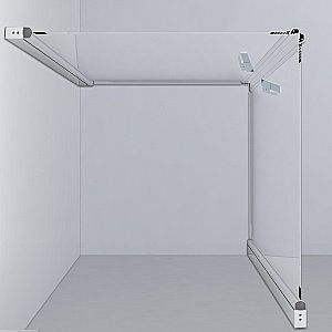 Душевой уголок Vincea Orta VSS-1O1010CL 100x100 стекло прозрачное/профиль хром купить в интернет-магазине Sanbest