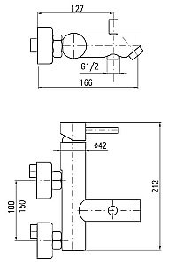 Смеситель для ванны Rav-Slezak SEINA SE954.5CMAT купить в интернет-магазине сантехники Sanbest