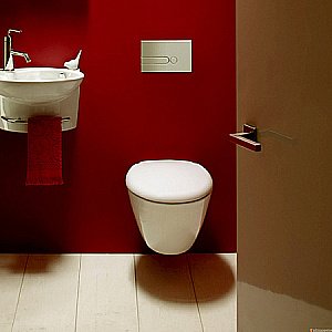 Унитаз подвесной Jacob Delafon VIA E1744-00 с крышкой микролифт купить в интернет-магазине Sanbest