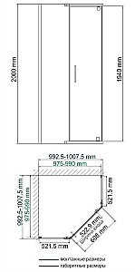 Душевой уголок WasserKRAFT Leine 35P38 100x100 купить в интернет-магазине Sanbest