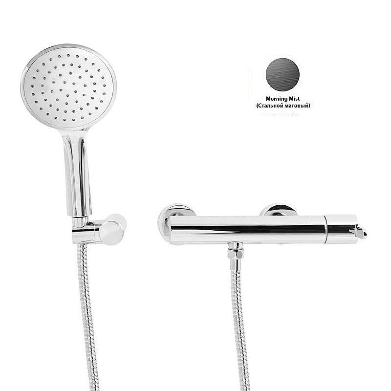 Смеситель для душа Cezares LEAF-D-L-MM Стальной матовый купить в интернет-магазине сантехники Sanbest