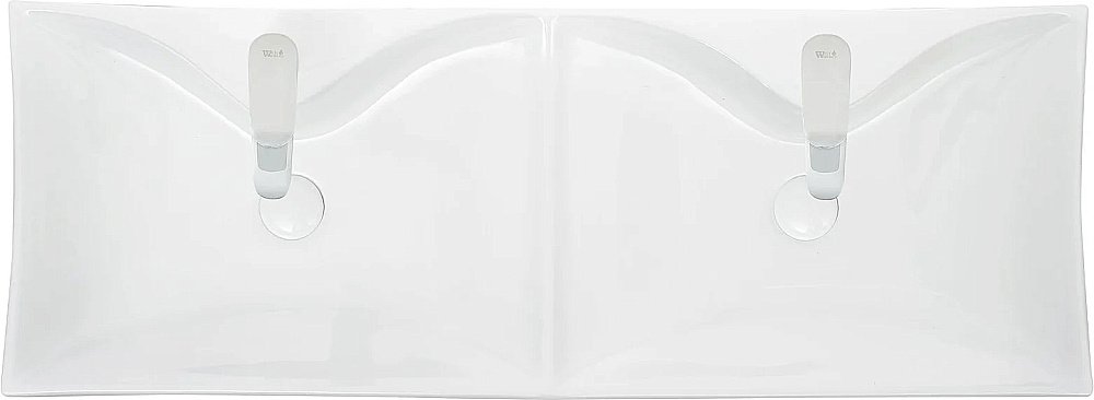 Раковина накладная WeltWasser WW ELBACH 2216 111,5 белая купить в интернет-магазине Sanbest