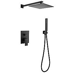 Душевая система ABBER Daheim AF8219B черная матовая купить в интернет-магазине сантехники Sanbest