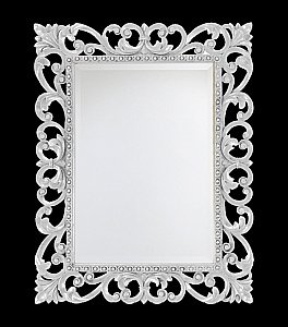 Зеркало Misty Аврора 77x96 белый в ванную от интернет-магазине сантехники Sanbest