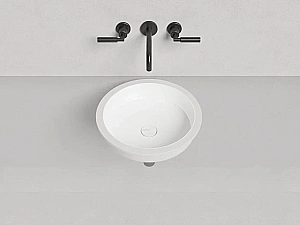 Раковина врезная снизу столешницы Salini MAREA 05 1802205M 42 из искусственного камня S-Stone, белая матовая купить в интернет-магазине Sanbest