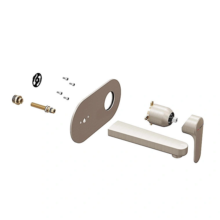 Смеситель для раковины VitrA Root Round A4272134EXP никель брашированный купить в интернет-магазине сантехники Sanbest