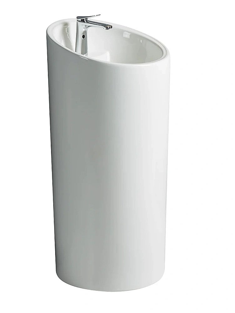 Раковина напольная WeltWasser Leerbach 10000013340 белая купить в интернет-магазине Sanbest