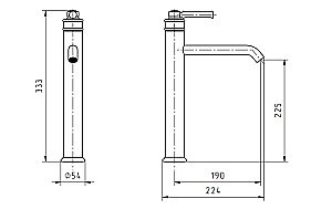 Смеситель для раковины Migliore Ermitage Mini 31420 бронза купить в интернет-магазине сантехники Sanbest
