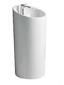 Раковина напольная WeltWasser Leerbach 10000013340 белая купить в интернет-магазине Sanbest