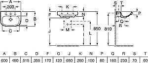 Раковина на полупьедестале Roca Debba 60 32799400Y белая купить в интернет-магазине Sanbest