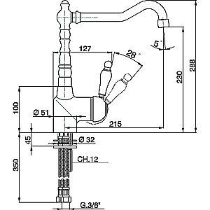 Смеситель для кухни Cisal Arcana Empress EM00253021 купить в интернет-магазине сантехники Sanbest