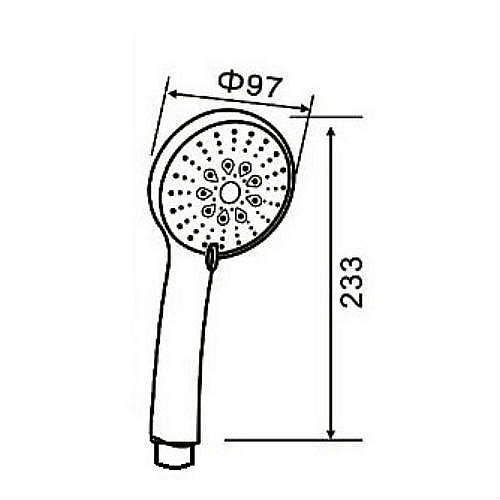 Душевая лейка Orange O-Shower OS05 хром купить в интернет-магазине сантехники Sanbest