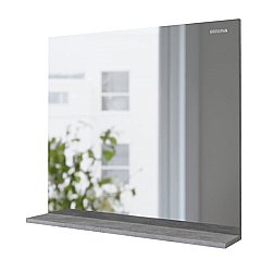 Зеркало с полкой Grossman ЭДВАНС 80 цемент светлый в ванную от интернет-магазине сантехники Sanbest