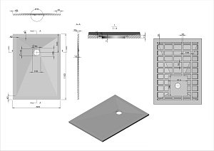 Душевый поддон Vincea VST-4SR8011A 110x80 антрацит купить в интернет-магазине Sanbest