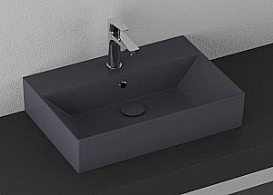 Раковина ISVEA SistemaZ Frame 60 10SF50060SV-2C антрацит матовый купить в интернет-магазине Sanbest