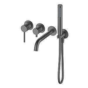 Смеситель для ванны встраиваемый WONZON & WOGHAND STICK, Темный графит (WW-889017-BGM) купить в интернет-магазине сантехники Sanbest