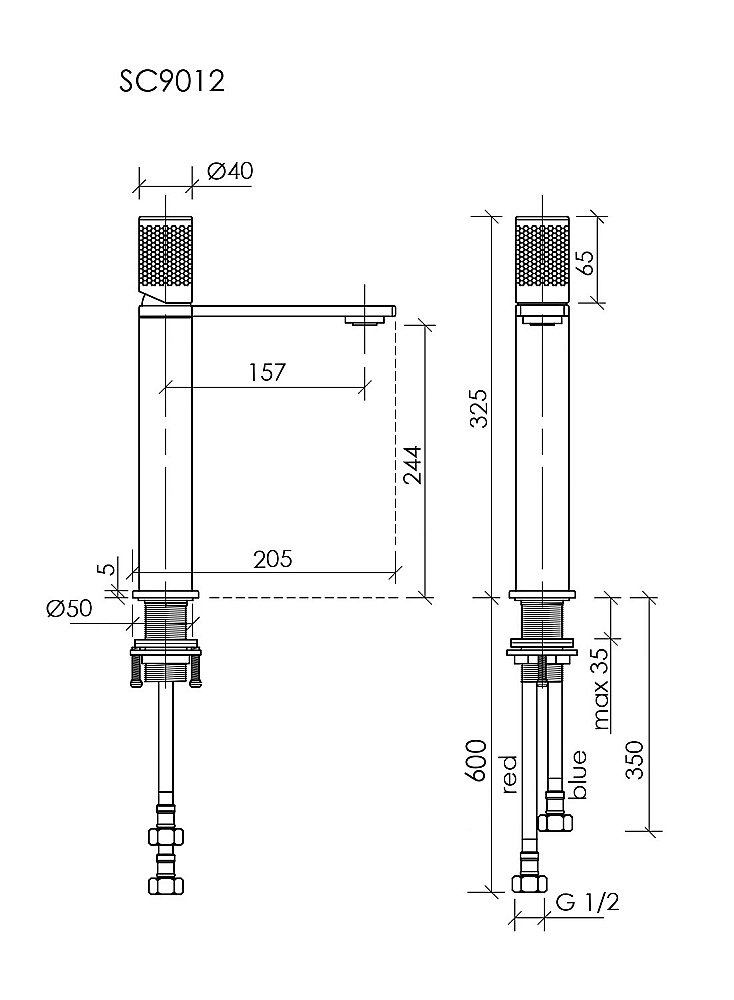 Смеситель для раковины Sancos Nexus SC9012GG вороненая сталь купить в интернет-магазине сантехники Sanbest