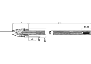 Полотенцесушитель Burlington Trafalgar R1 CHR/ARCR1 CHR хром/белый купить в интернет-магазине сантехники Sanbest